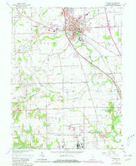 Franklin Indiana Historical topographic map, 1:24000 scale, 7.5 X 7.5 Minute, Year 1961