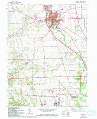 Franklin Indiana Historical topographic map, 1:24000 scale, 7.5 X 7.5 Minute, Year 1961