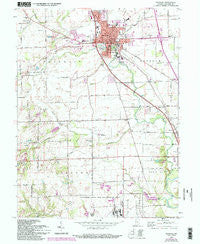 Franklin Indiana Historical topographic map, 1:24000 scale, 7.5 X 7.5 Minute, Year 1961