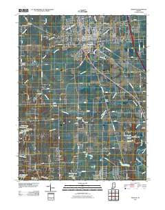 Franklin Indiana Historical topographic map, 1:24000 scale, 7.5 X 7.5 Minute, Year 2010