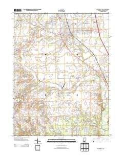 Franklin Indiana Historical topographic map, 1:24000 scale, 7.5 X 7.5 Minute, Year 2013