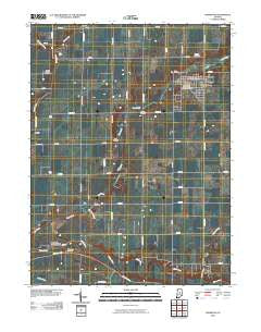 Frankton Indiana Historical topographic map, 1:24000 scale, 7.5 X 7.5 Minute, Year 2010