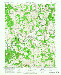 Fredericksburg Indiana Historical topographic map, 1:24000 scale, 7.5 X 7.5 Minute, Year 1966