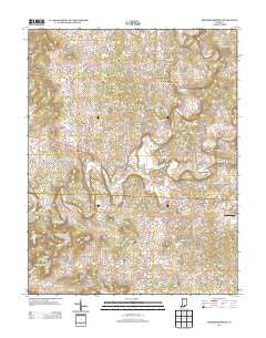 Fredericksburg Indiana Historical topographic map, 1:24000 scale, 7.5 X 7.5 Minute, Year 2013