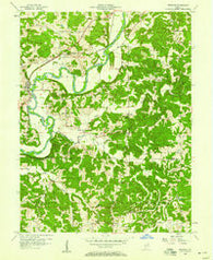 Freedom Indiana Historical topographic map, 1:24000 scale, 7.5 X 7.5 Minute, Year 1956