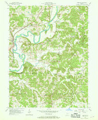 Freedom Indiana Historical topographic map, 1:24000 scale, 7.5 X 7.5 Minute, Year 1956