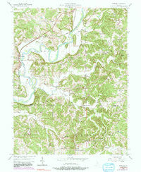 Freedom Indiana Historical topographic map, 1:24000 scale, 7.5 X 7.5 Minute, Year 1956