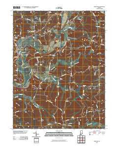 Freedom Indiana Historical topographic map, 1:24000 scale, 7.5 X 7.5 Minute, Year 2010
