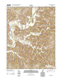 Freedom Indiana Historical topographic map, 1:24000 scale, 7.5 X 7.5 Minute, Year 2013