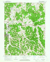 French Lick Indiana Historical topographic map, 1:24000 scale, 7.5 X 7.5 Minute, Year 1965