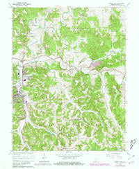 French Lick Indiana Historical topographic map, 1:24000 scale, 7.5 X 7.5 Minute, Year 1965