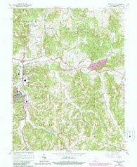 French Lick Indiana Historical topographic map, 1:24000 scale, 7.5 X 7.5 Minute, Year 1965