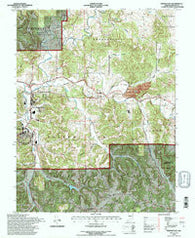 French Lick Indiana Historical topographic map, 1:24000 scale, 7.5 X 7.5 Minute, Year 1993