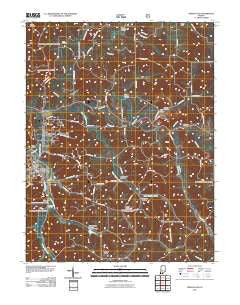 French Lick Indiana Historical topographic map, 1:24000 scale, 7.5 X 7.5 Minute, Year 2011