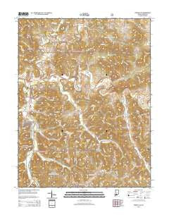 French Lick Indiana Historical topographic map, 1:24000 scale, 7.5 X 7.5 Minute, Year 2014
