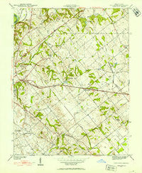 Fritchton Indiana Historical topographic map, 1:24000 scale, 7.5 X 7.5 Minute, Year 1942
