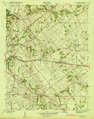 Fritchton Indiana Historical topographic map, 1:24000 scale, 7.5 X 7.5 Minute, Year 1944