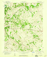 Fritchton Indiana Historical topographic map, 1:24000 scale, 7.5 X 7.5 Minute, Year 1958