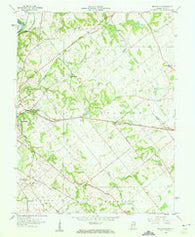 Fritchton Indiana Historical topographic map, 1:24000 scale, 7.5 X 7.5 Minute, Year 1958