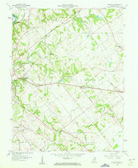 Fritchton Indiana Historical topographic map, 1:24000 scale, 7.5 X 7.5 Minute, Year 1958