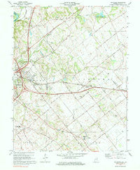 Fritchton Indiana Historical topographic map, 1:24000 scale, 7.5 X 7.5 Minute, Year 1974