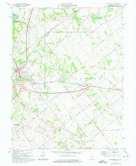 Fritchton Indiana Historical topographic map, 1:24000 scale, 7.5 X 7.5 Minute, Year 1974
