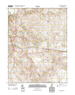 Fritchton Indiana Historical topographic map, 1:24000 scale, 7.5 X 7.5 Minute, Year 2013