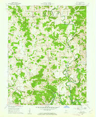 Fulda Indiana Historical topographic map, 1:24000 scale, 7.5 X 7.5 Minute, Year 1960