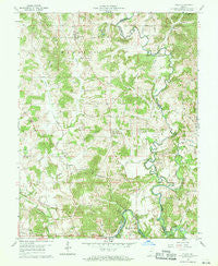 Fulda Indiana Historical topographic map, 1:24000 scale, 7.5 X 7.5 Minute, Year 1960
