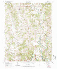 Fulda Indiana Historical topographic map, 1:24000 scale, 7.5 X 7.5 Minute, Year 1960