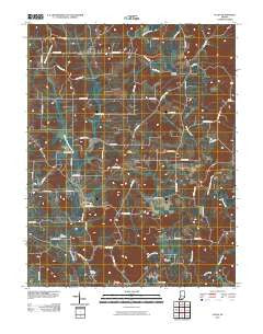 Fulda Indiana Historical topographic map, 1:24000 scale, 7.5 X 7.5 Minute, Year 2010