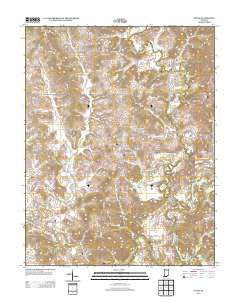 Fulda Indiana Historical topographic map, 1:24000 scale, 7.5 X 7.5 Minute, Year 2013