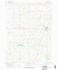 Fulton Indiana Historical topographic map, 1:24000 scale, 7.5 X 7.5 Minute, Year 1960