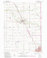 Galveston Indiana Historical topographic map, 1:24000 scale, 7.5 X 7.5 Minute, Year 1959