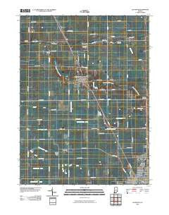 Galveston Indiana Historical topographic map, 1:24000 scale, 7.5 X 7.5 Minute, Year 2010