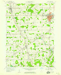 Garrett Indiana Historical topographic map, 1:24000 scale, 7.5 X 7.5 Minute, Year 1957