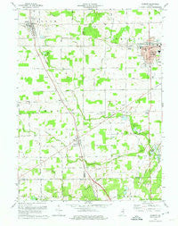 Garrett Indiana Historical topographic map, 1:24000 scale, 7.5 X 7.5 Minute, Year 1973