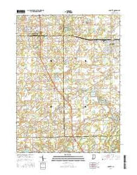 Garrett Indiana Current topographic map, 1:24000 scale, 7.5 X 7.5 Minute, Year 2016