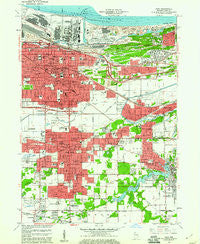 Gary Indiana Historical topographic map, 1:24000 scale, 7.5 X 7.5 Minute, Year 1959