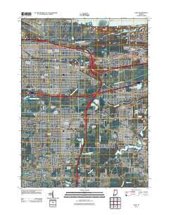 Gary Indiana Historical topographic map, 1:24000 scale, 7.5 X 7.5 Minute, Year 2011