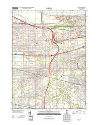 Gary Indiana Historical topographic map, 1:24000 scale, 7.5 X 7.5 Minute, Year 2013