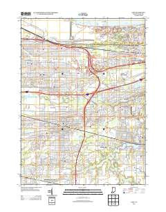Gary Indiana Historical topographic map, 1:24000 scale, 7.5 X 7.5 Minute, Year 2013