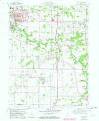 Gas City Indiana Historical topographic map, 1:24000 scale, 7.5 X 7.5 Minute, Year 1960