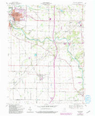 Gas City Indiana Historical topographic map, 1:24000 scale, 7.5 X 7.5 Minute, Year 1960