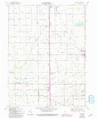 Gaston Indiana Historical topographic map, 1:24000 scale, 7.5 X 7.5 Minute, Year 1960
