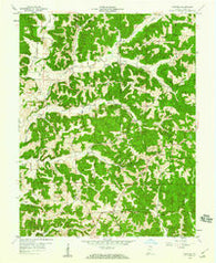 Gatchel Indiana Historical topographic map, 1:24000 scale, 7.5 X 7.5 Minute, Year 1958