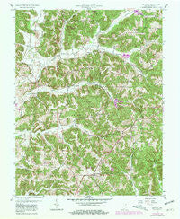 Gatchel Indiana Historical topographic map, 1:24000 scale, 7.5 X 7.5 Minute, Year 1958