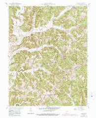 Gatchel Indiana Historical topographic map, 1:24000 scale, 7.5 X 7.5 Minute, Year 1958