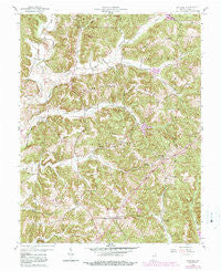 Gatchel Indiana Historical topographic map, 1:24000 scale, 7.5 X 7.5 Minute, Year 1958
