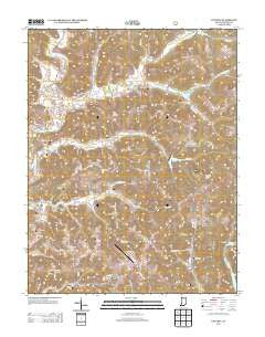 Gatchel Indiana Historical topographic map, 1:24000 scale, 7.5 X 7.5 Minute, Year 2013